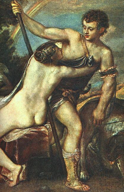 TIZIANO Vecellio Venus and Adonis, detail AR